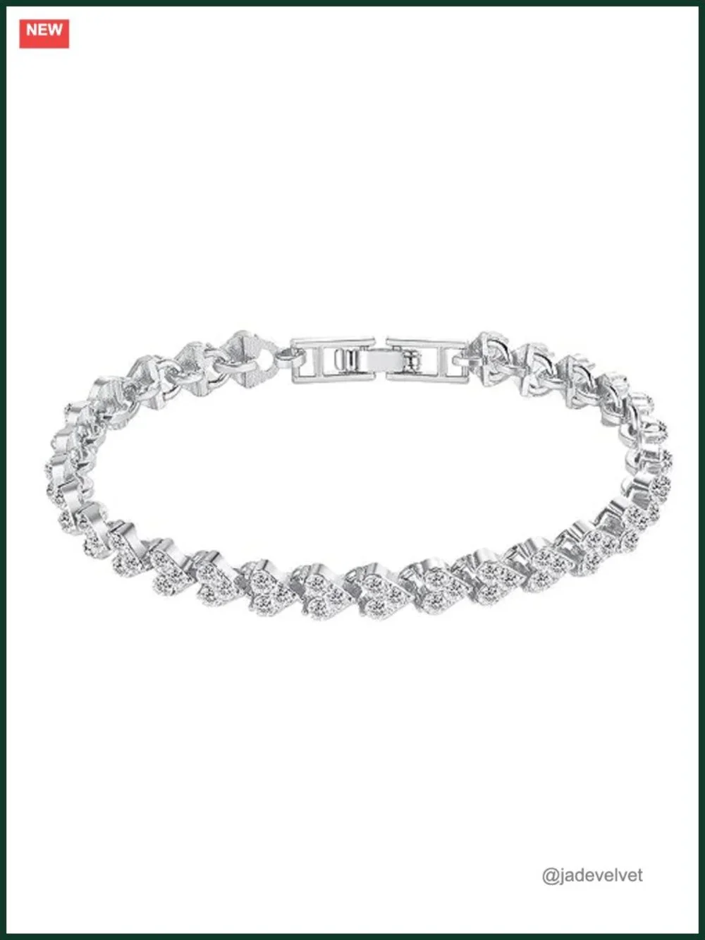 Women Diamond Bracelet Watch Hollow Stainless Steel Strap Formal Quartz